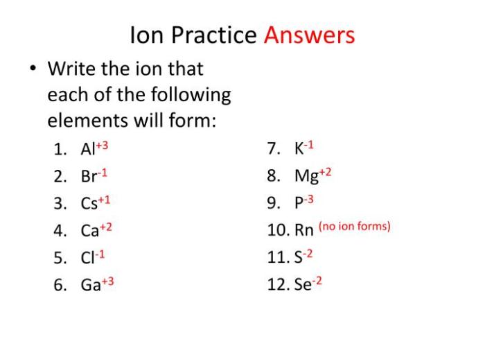 Ion practice set answer key