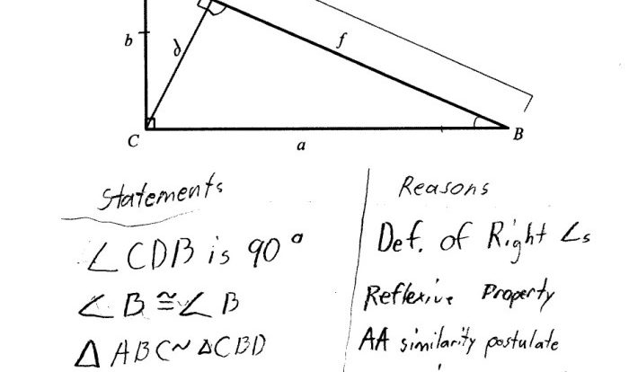 Pythagorean theorem and special right triangles answer key